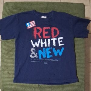 Blue Kids T-Shirt - Red, White & New